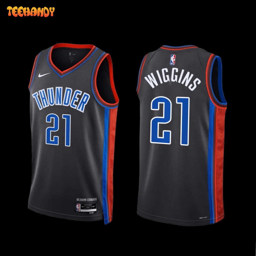 Oklahoma City Thunder Aaron Wiggins 2022-23 City Edition Jersey Gray