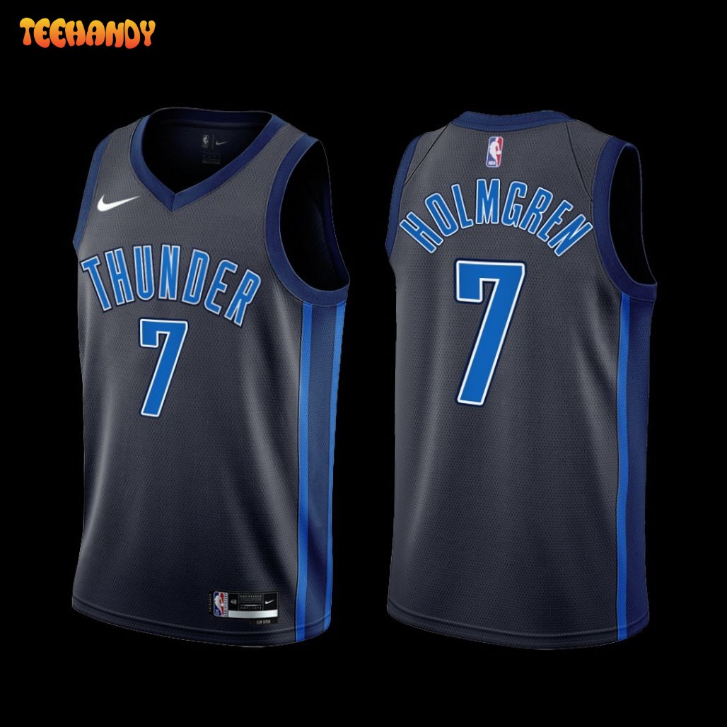 Oklahoma City Thunder Chet Holmgren 2022-23 Black City Edition Jersey