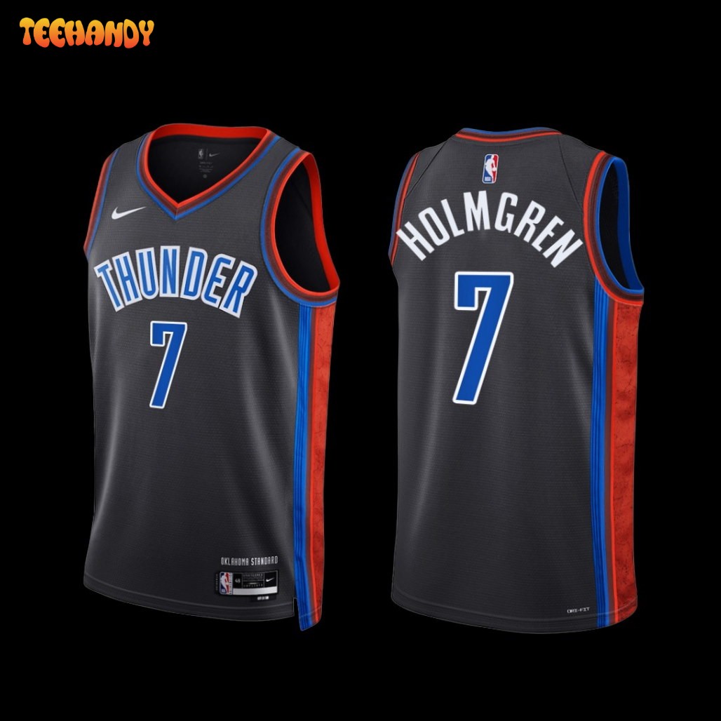 Oklahoma City Thunder Chet Holmgren 2022-23 City Edition Jersey Gray