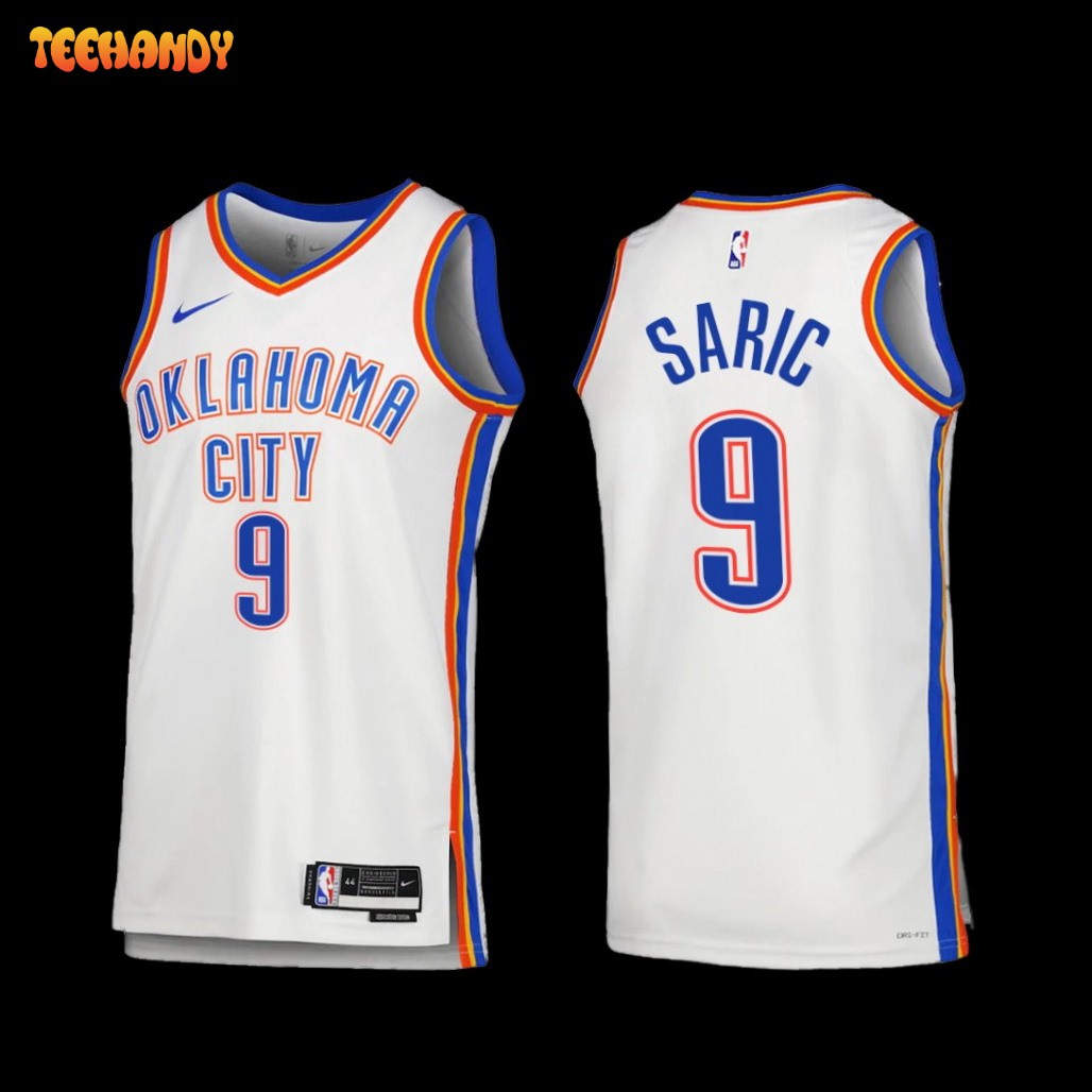 Oklahoma City Thunder Dario Saric 2022-23 Association Edition Jersey White