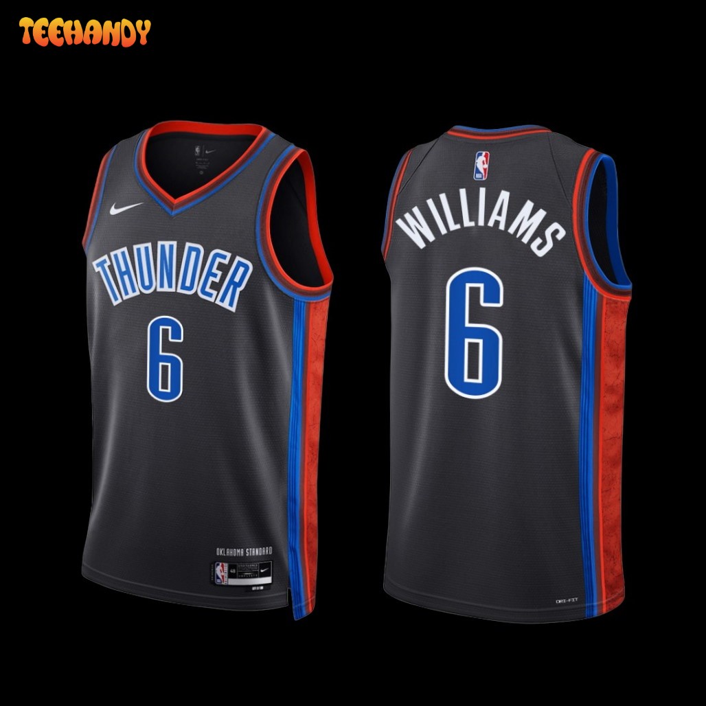 Oklahoma City Thunder Jaylin Williams 2022-23 City Edition Jersey Gray