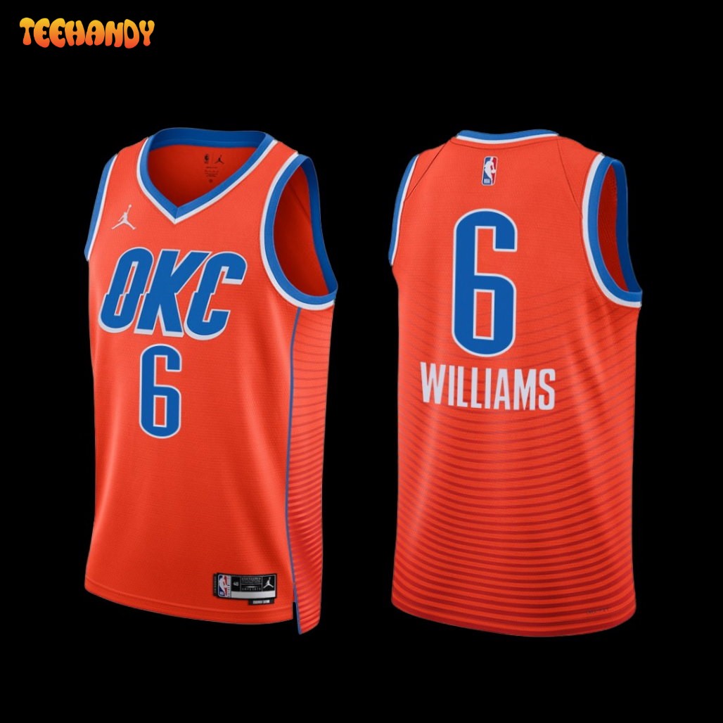 Oklahoma City Thunder Jaylin Williams 2022-23 Statement Edition Jersey Orange