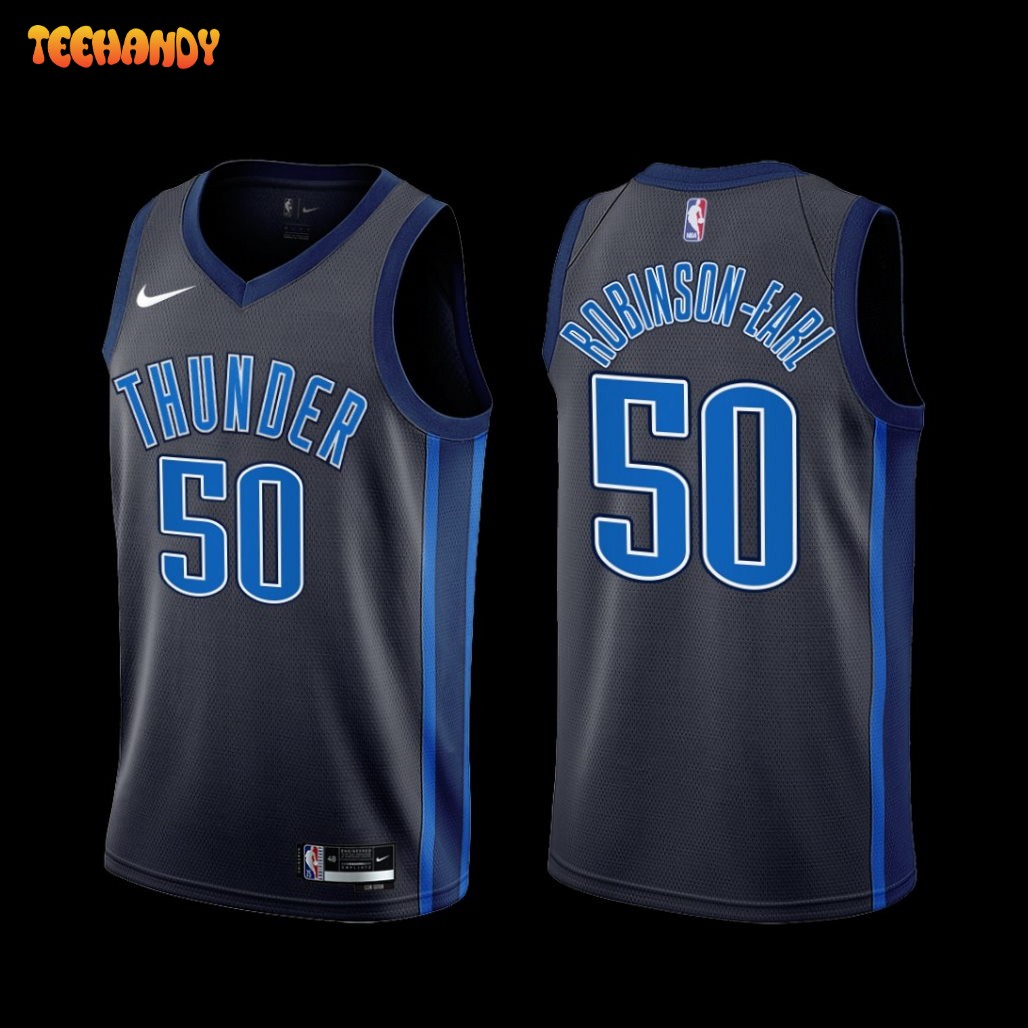 Oklahoma City Thunder Jeremiah Robinson-Earl 2022-23 Black City Edition Jersey