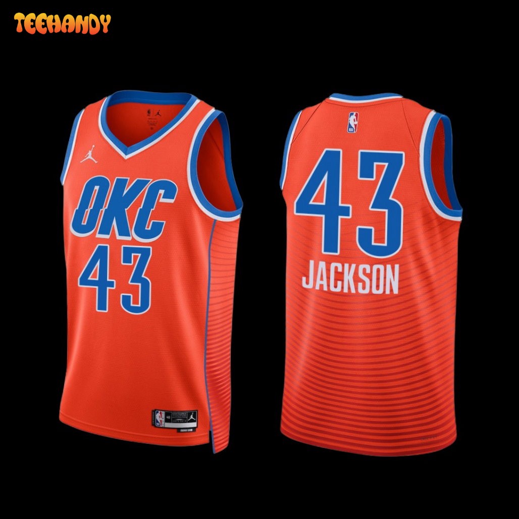 Oklahoma City Thunder Justin Jackson 2022-23 Statement Edition Jersey Orange