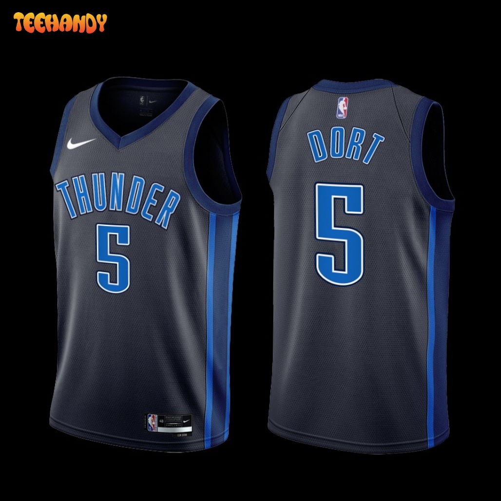 Oklahoma City Thunder Luguentz Dort 2022-23 Black City Edition Jersey