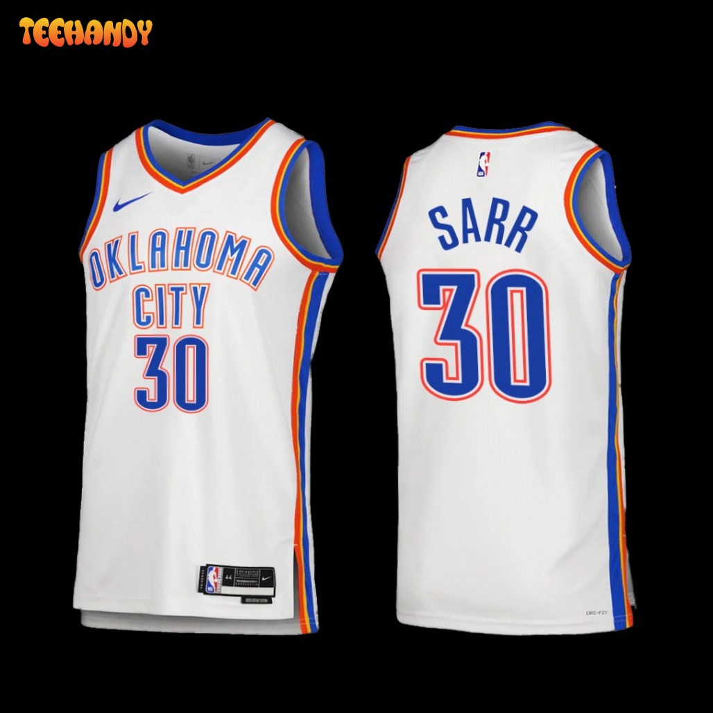 Oklahoma City Thunder Olivier Sarr 2022-23 Association Edition Jersey White