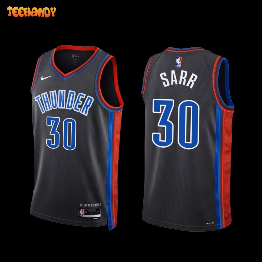 Oklahoma City Thunder Olivier Sarr 2022-23 City Edition Jersey Black