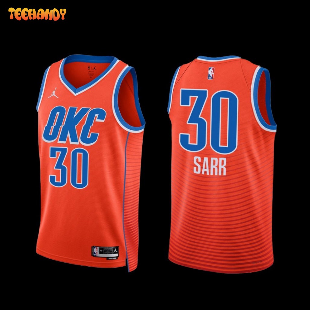 Oklahoma City Thunder Olivier Sarr 2022-23 Statement Edition Jersey Orange