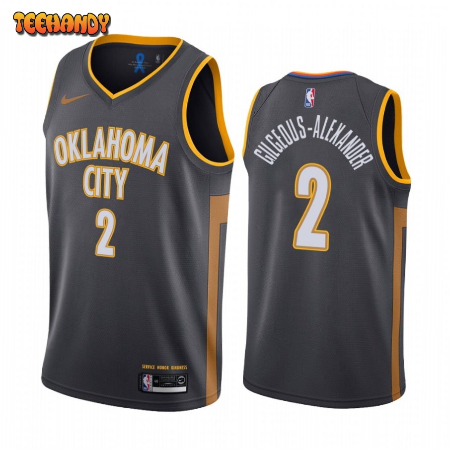 Oklahoma City Thunder Shai Gilgeous-Alexander 2020 Black City Jersey