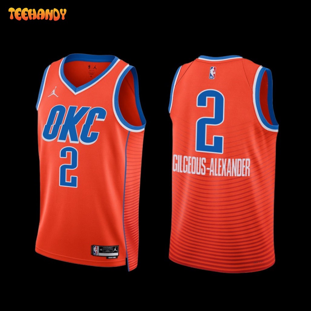 Oklahoma City Thunder Shai Gilgeous-Alexander 2022-23 Statement Edition Jersey