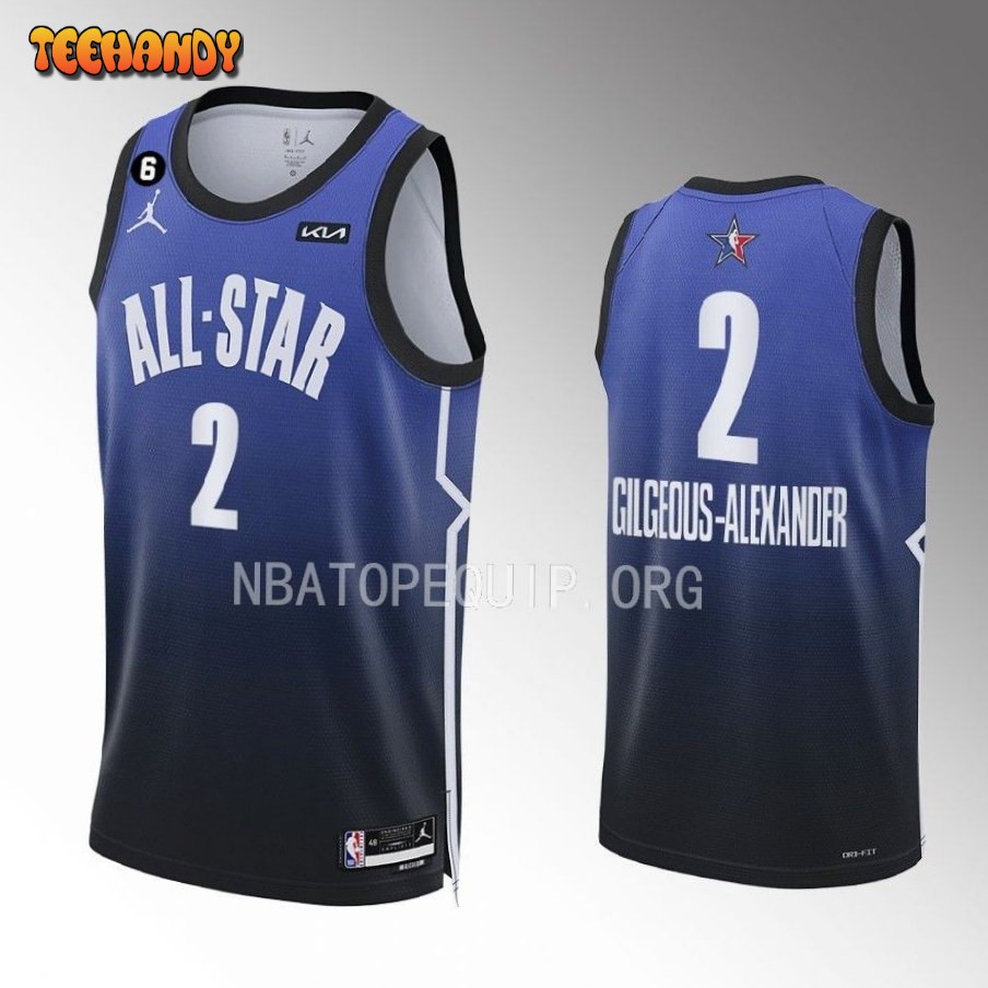 Oklahoma City Thunder Shai Gilgeous-Alexander 2023 NBA All-Star Blue Jersey