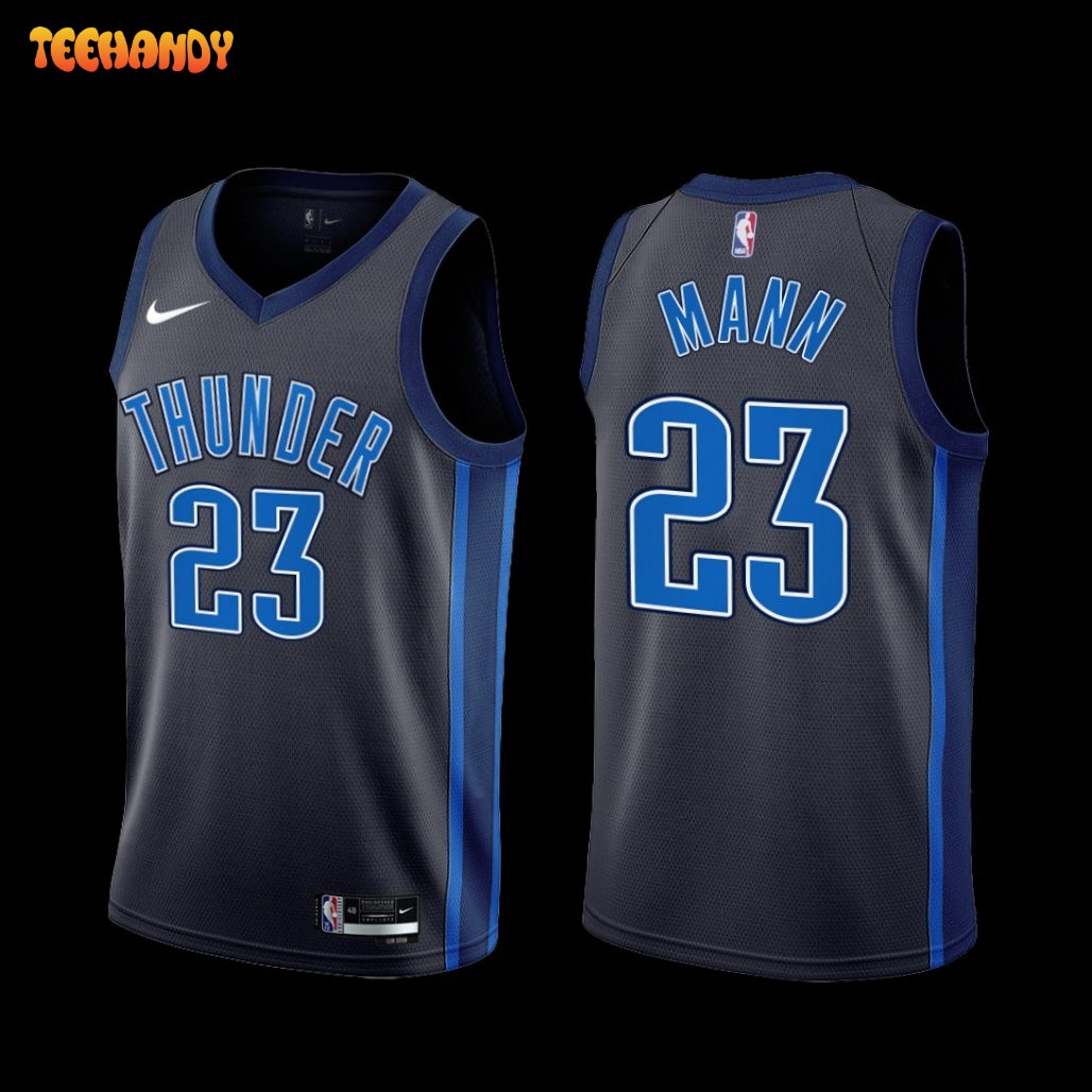 Oklahoma City Thunder Tre Mann 2022-23 Black City Edition Jersey