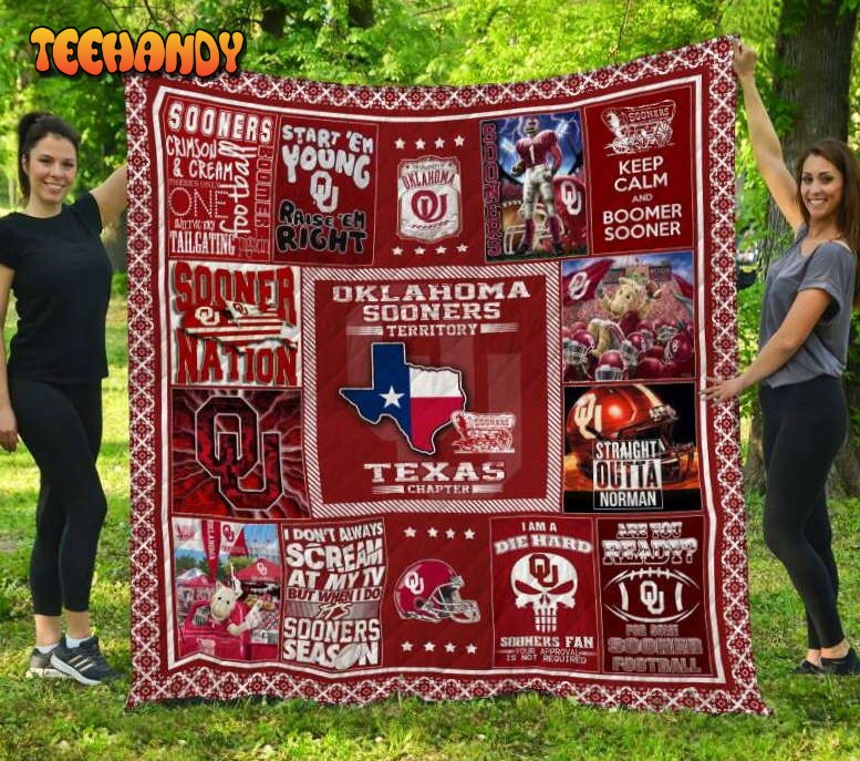 Oklahoma Sooners Texas 3D Customized Quilt Blanket