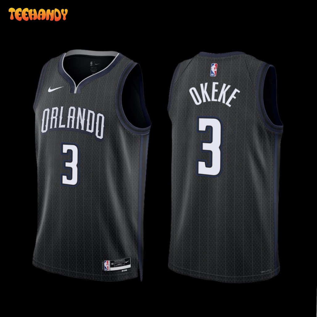 Orlando Magic Chuma Okeke 2022-23 Black City Edition Jersey