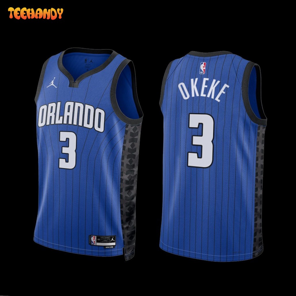 Orlando Magic Chuma Okeke 2022-23 Blue Statement Edition Jersey