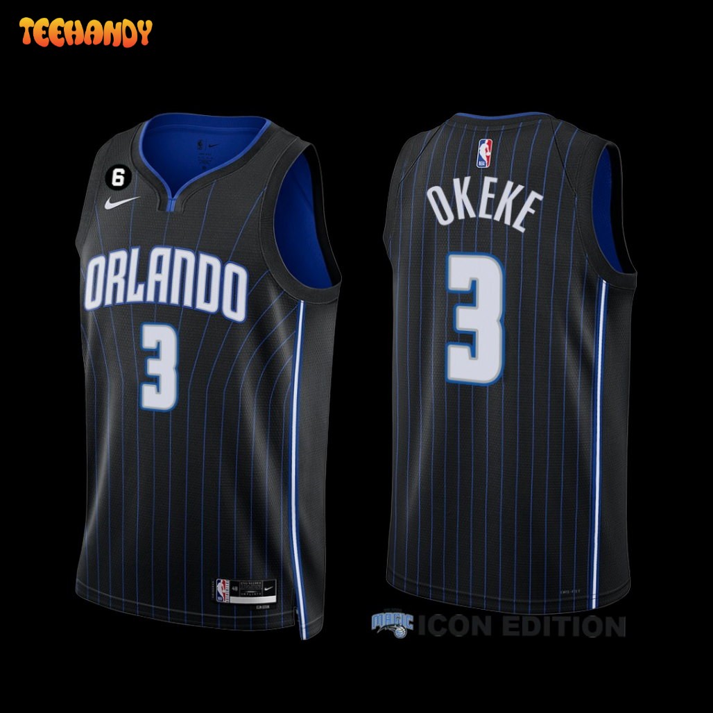 Orlando Magic Chuma Okeke 2022-23 Icon Edition Jersey Black