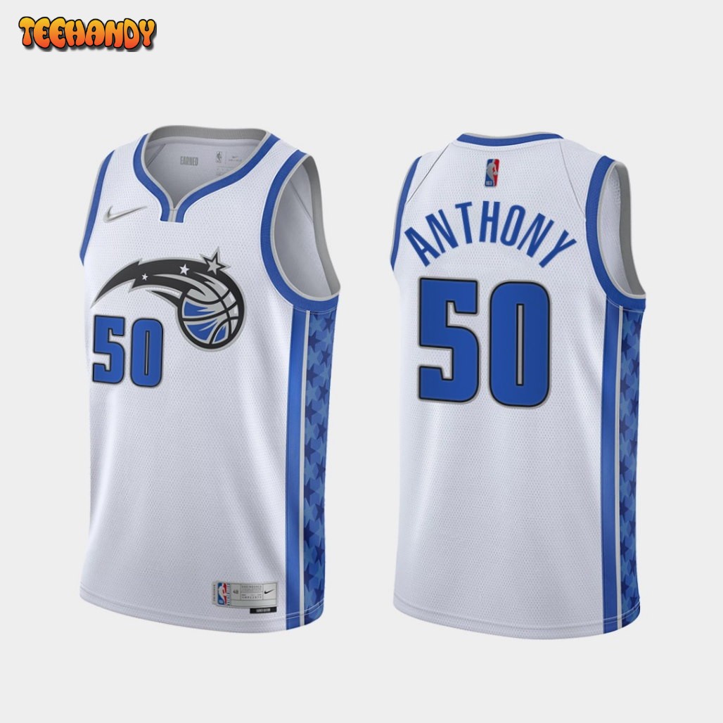 Orlando Magic Cole Anthony 2021 Earned White Jersey