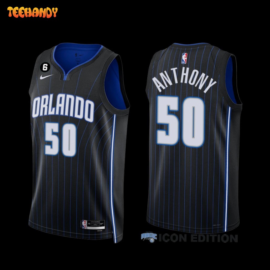 Orlando Magic Cole Anthony 2022-23 Icon Edition Jersey Black