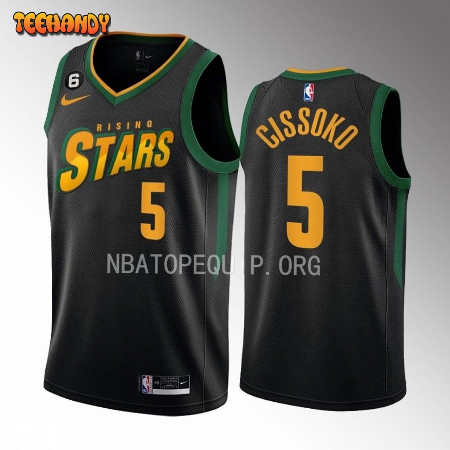 Orlando Magic Sidy Cissoko 2023 NBA Rising Stars Black Jersey