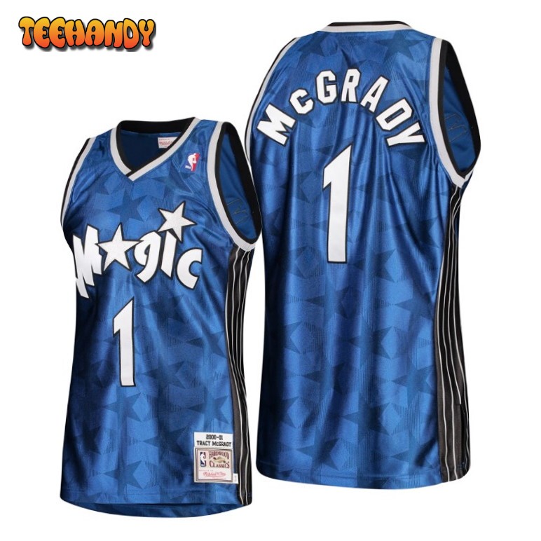 Orlando Magic Tracy McGrady Blue Stars Throwback Jersey