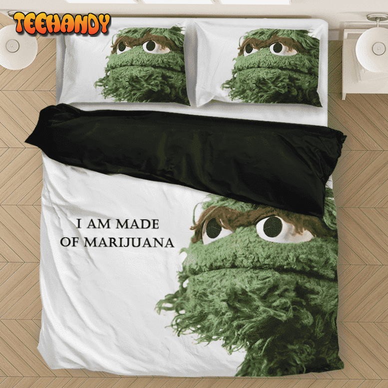 Oscar The Grouch Made Of Marijuana Adorable Bedding Set