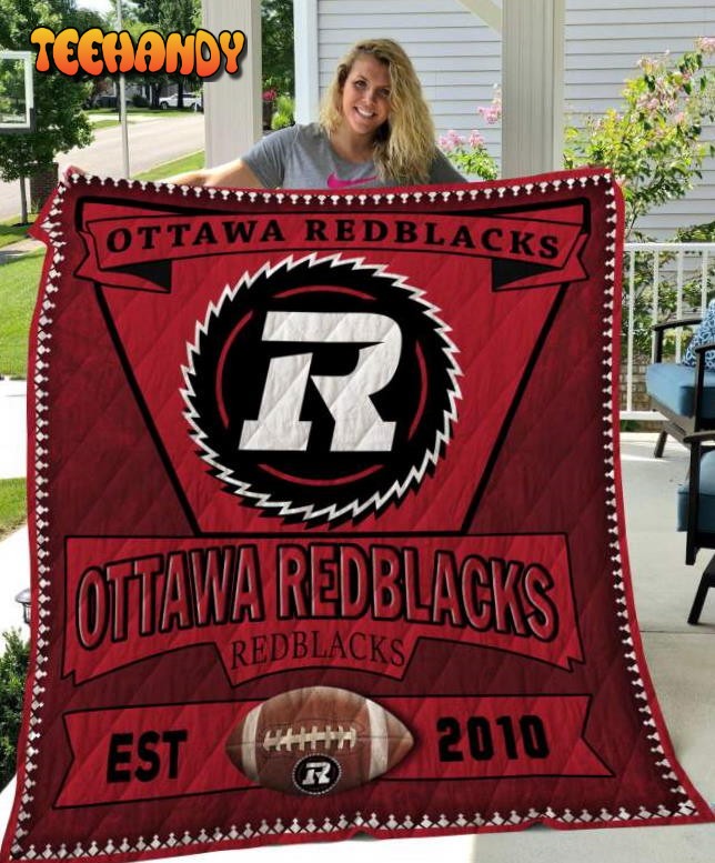 Ottawa Redblacks 3D Customized Quilt Blanket