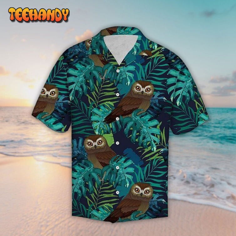 Owl Hawaiian Shirt Aloha Hawaiian Shirts Short Sleeve Hawaiian Shirt