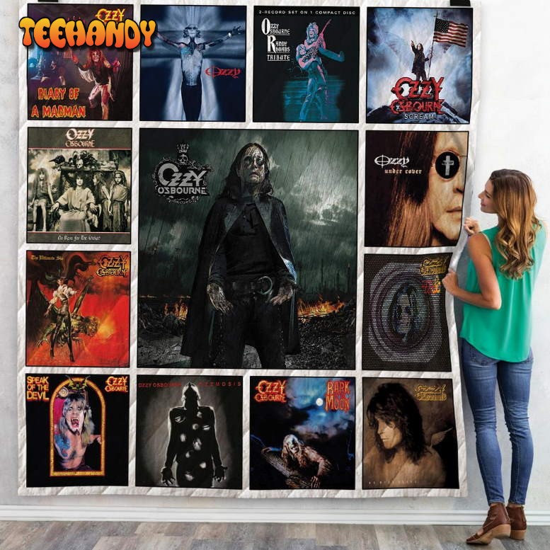 Ozzy Osbourne Albums 3D Customized Quilt Blanket