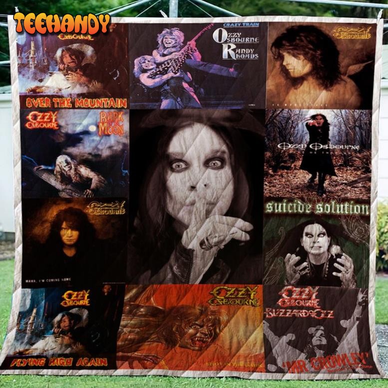 Ozzy Osbourne Quilt Blankets