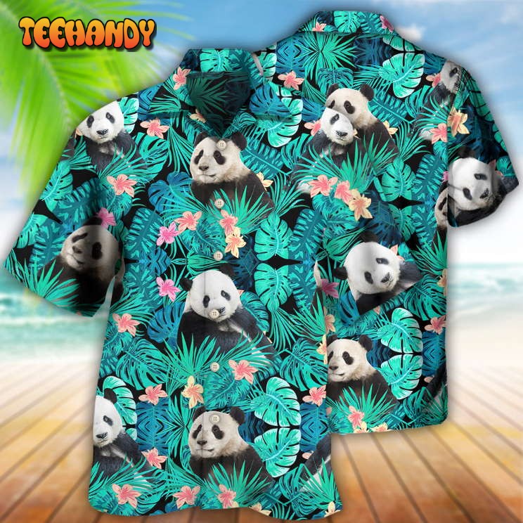 Panda Tropical Summer Hawaiian Shirt