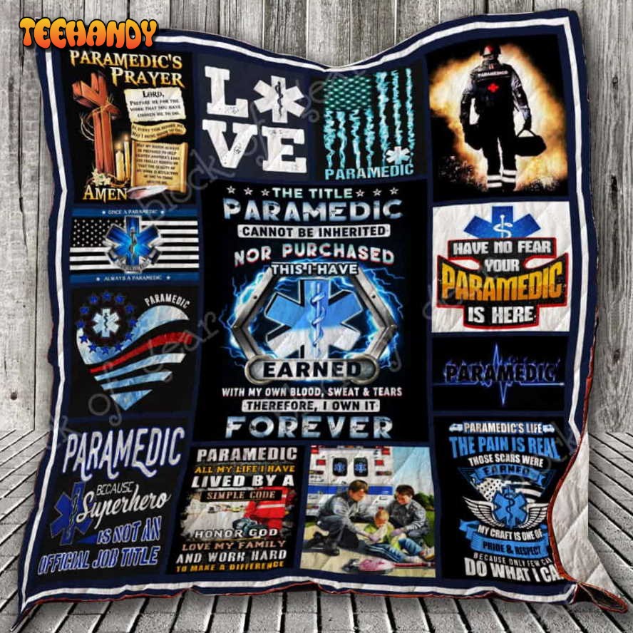 Paramedic Life 3D Quilt Blanket