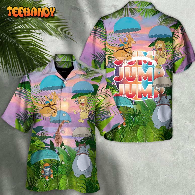 Parasailing Don’t Scare Jump Jump Jump Hawaiian Shirt