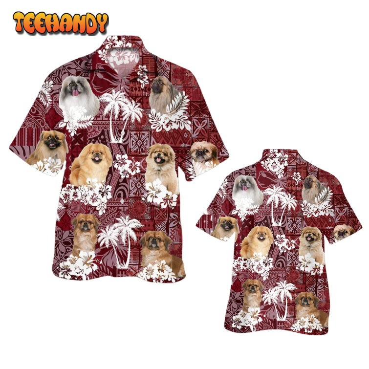 Pekingese Hawaiian Shirt, Animal Hawaii Aloha Beach Shirt Short Sleeve