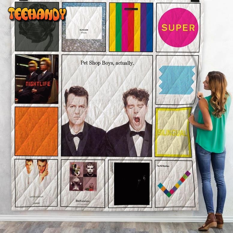 Pet Shop Boys Albums 3D Customized Quilt Blanket