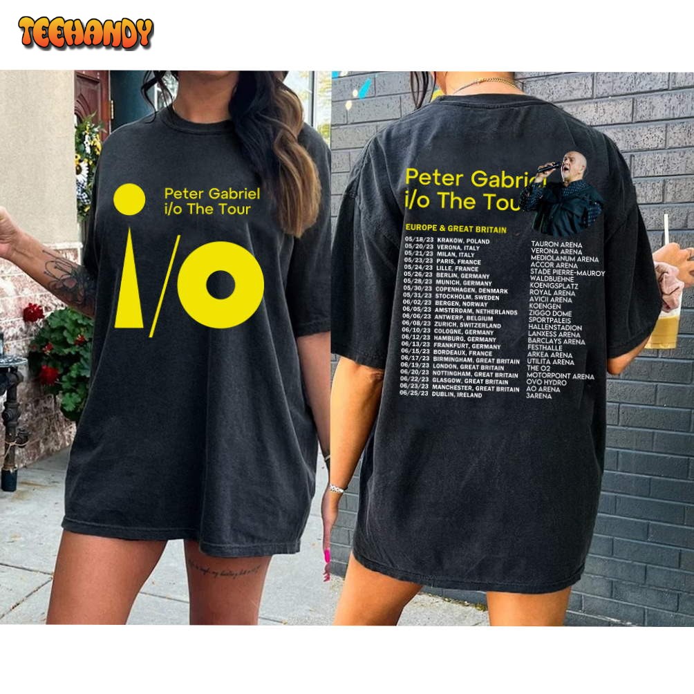 Peter Gabriel io The Europe Tour 2023 T-Shirt