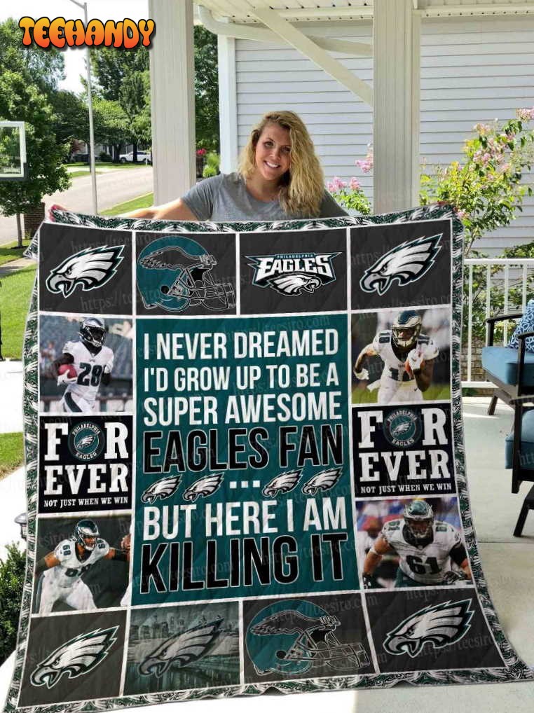 Philadelphia Eagles Girl 3D Quilt Blanket