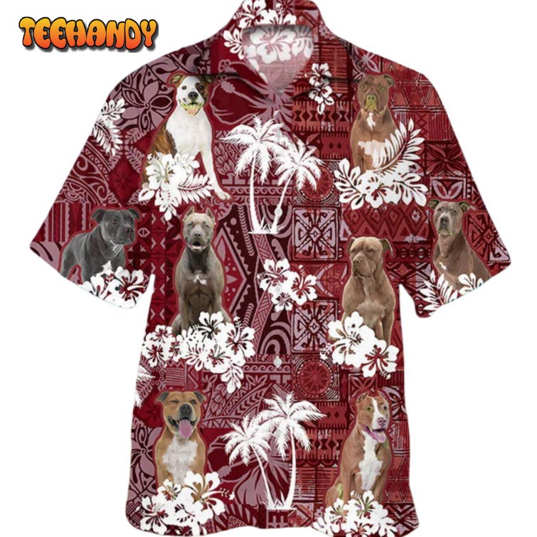 Pitbull Hawaiian Shirt, Dog Aloha Hawaii Shirt For Men Women