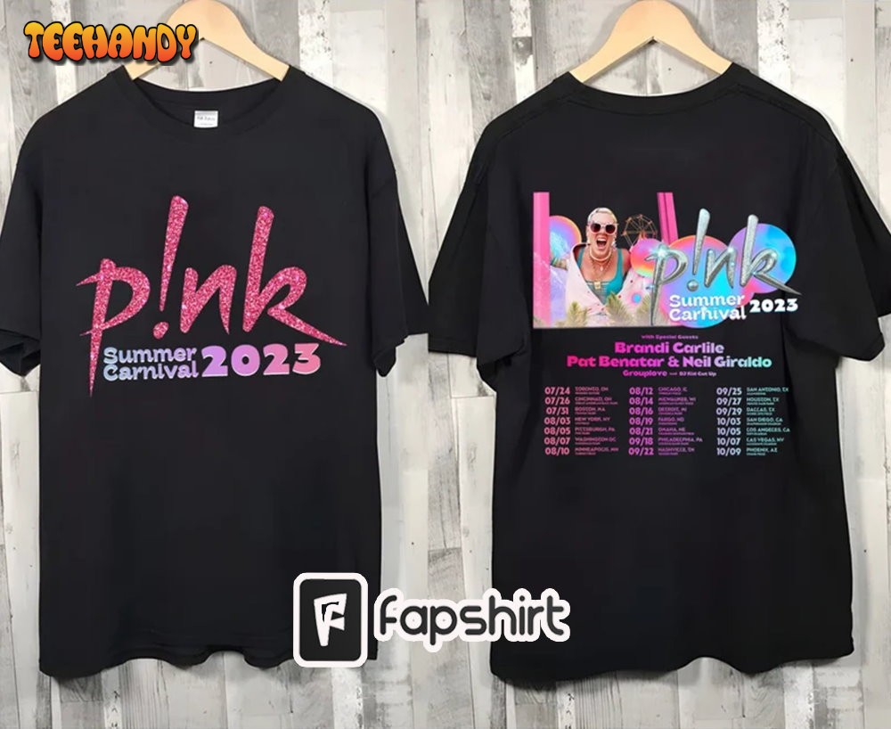 P!nk Pink Summer Carnival 2023 Festi Tour Double Side Shirt