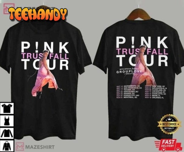 P!nk Summer Carnival 2023 Tour Double Side Shirt , Trustfall Album Shirt