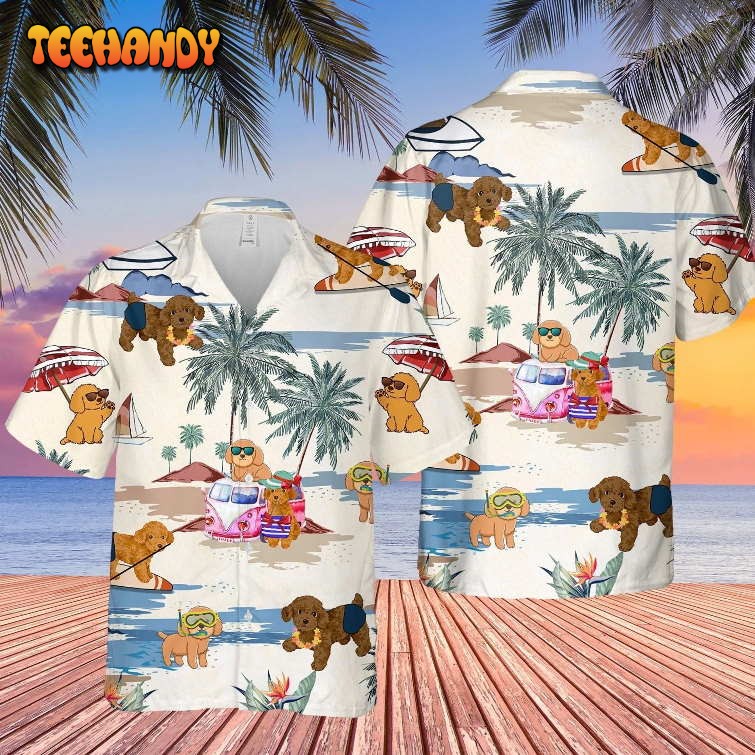 Poodle Toy Summer Beach Hawaiian Shirt