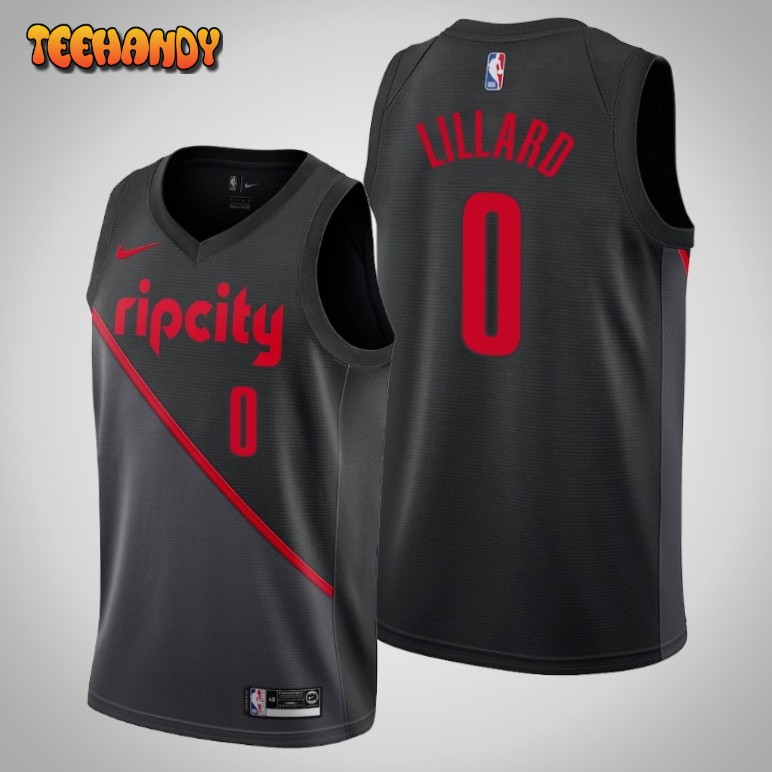 Portland Trail Blazers Damian Lillard Black City Edition Jersey