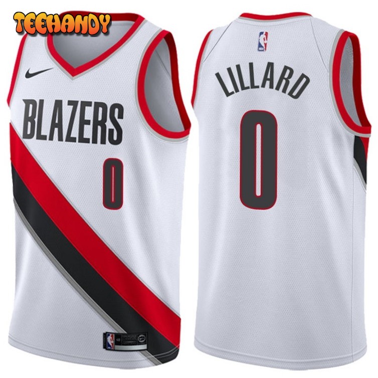 Portland Trail Blazers Damian Lillard White Association Jersey