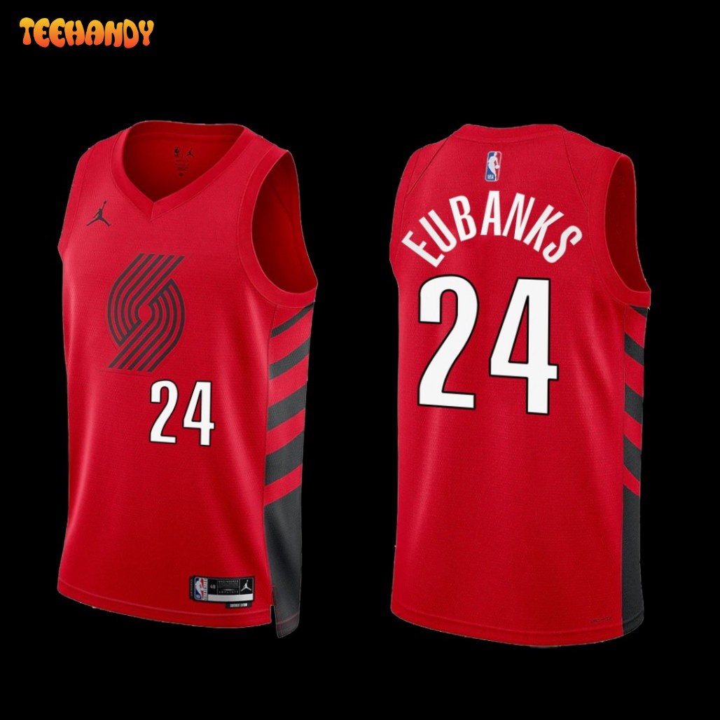 Portland Trail Blazers Drew Eubanks 2022-23 Statement Edition Jersey Red