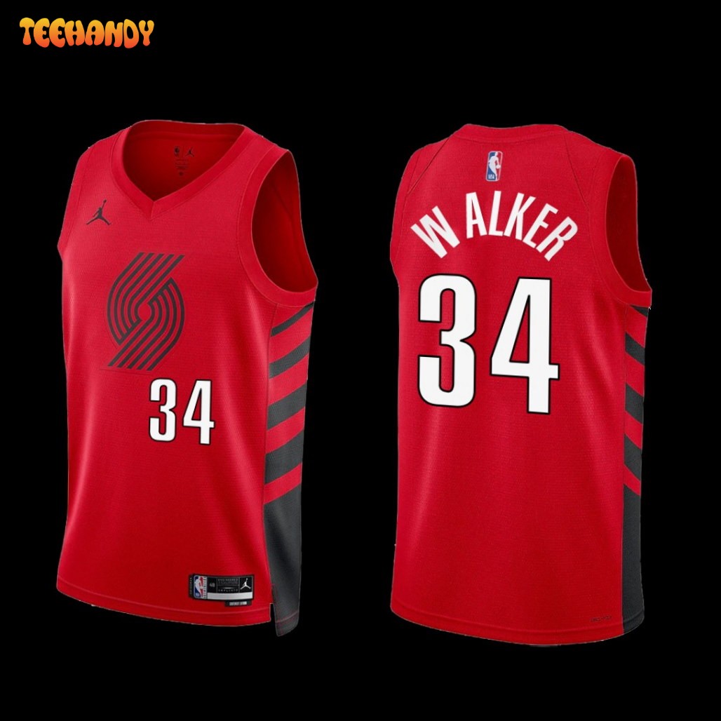 Portland Trail Blazers Jabari Walker 2022-23 Statement Edition Jersey Red