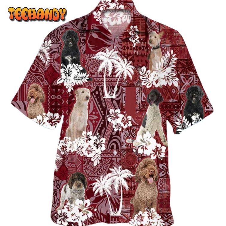 Portuguese Hawaiian Shirt, Dog All Over Printed On Hawaii Shirts Short Sleeve