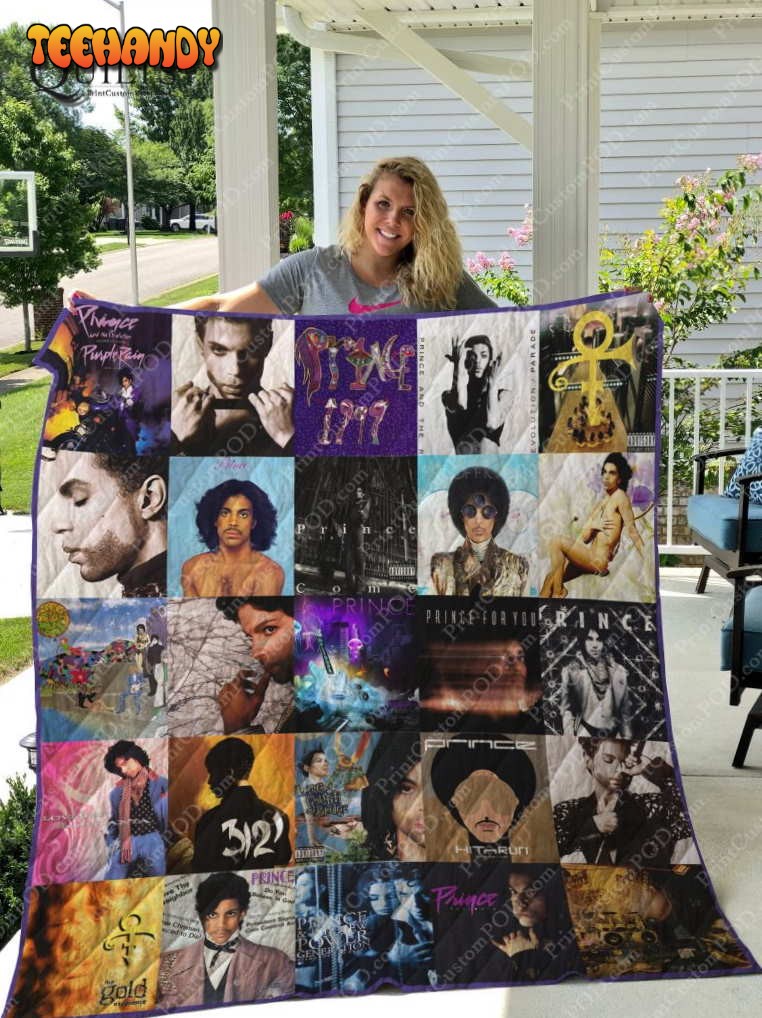 Prince Albums For Fans New Version 3D Quilt Blanket