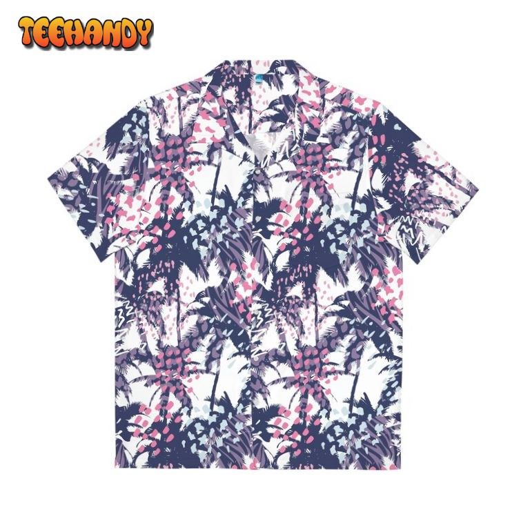 Purple Tree Hawaiian Shirt, Beach Shirt, Aloha Gift Shirt For Him