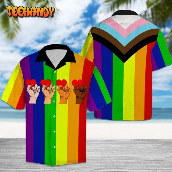 Rainbow Color Lgbt Hawaiian Shirt Pride Hawaiian Shirts Transgender Clothing