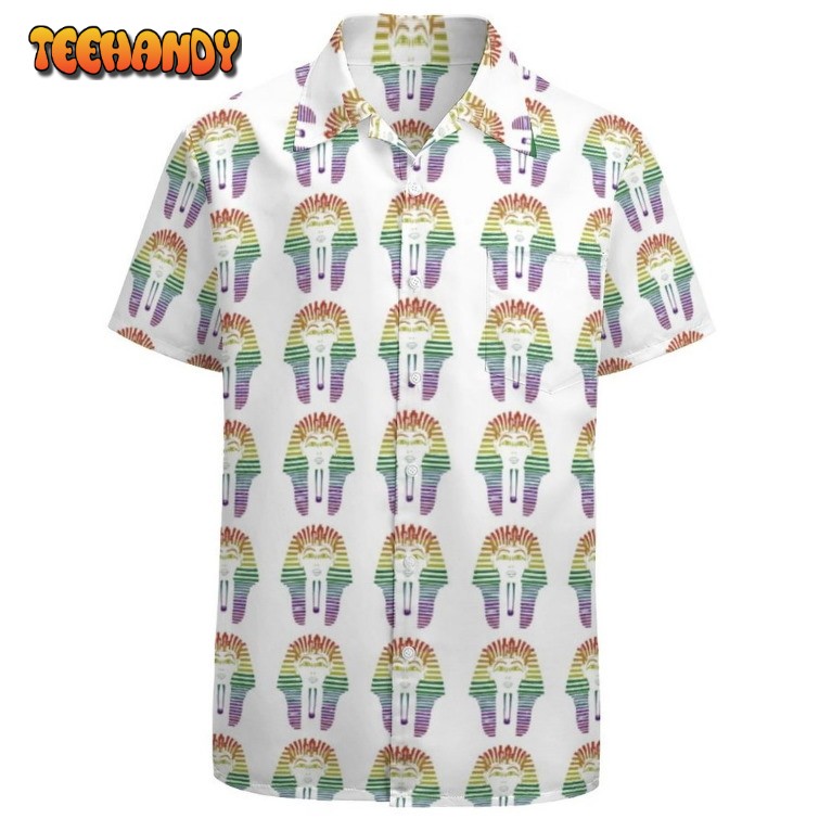 Rainbow Gay Lgbtq Pride Month Egyptian Pharaoh Hawaiian Vintage Hawaii