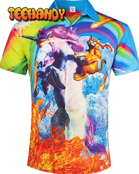 Rainbow Pride Hawaiian Shirt For Lgbtq Hawaiian Summer Aloha Beach Shirts